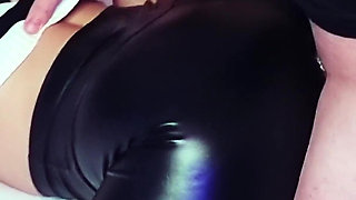 Big Titty Cutie in Black Leather Leggings Gets Railed Till Cum on Ass - Lilykoti