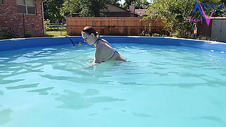 Cleaning My Pool in a Bikini