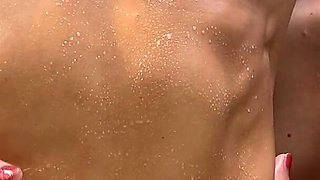 Cheyenne Jewell Plays with Lora Cross Abs and Bellybutton
