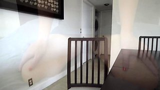 Neglected housewife strips naked and sucks big black cock