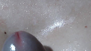 I Get on My Knees and Fuck His Cock with My Oiled Tits