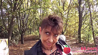 Ugly German MILF fucked by random stranger!