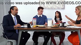 Caught in a kitchen creampie with my hot girlfriend