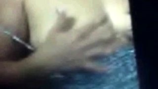 Big-Breasted Filipina Corazon Dula on Webcam
