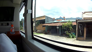 Risky ****** Masturbation in Bus