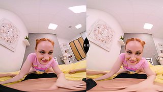 Your sexy redhead angel in pink needs to be creampied