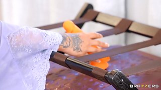 Cheating With The Hotel Maid Part 1: Lesbian Kissing and Petting with Advoree, Abigaiil Morris