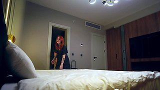 Redhead girlfriend Slips into My Bed and We Fuck All Night