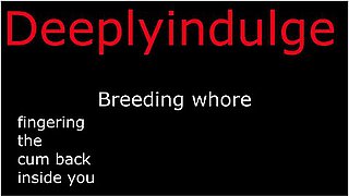 Daddy Dom - New Snap. Deeplyindulge2. Breeding You Deeply & Fingering The Cum Back Inside You Audio