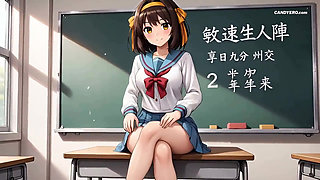 Gangbang with Double Penetration in a School Classroom ( AI Generated )